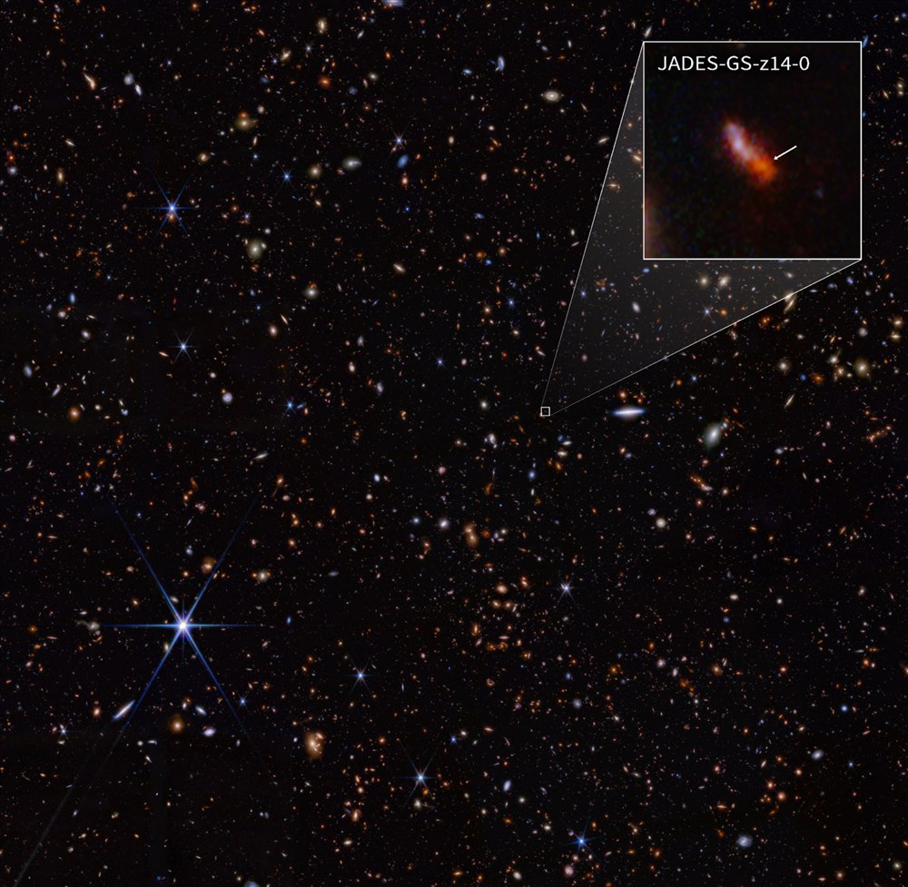 One of the most distant galaxies: JADES-GS-z14-0